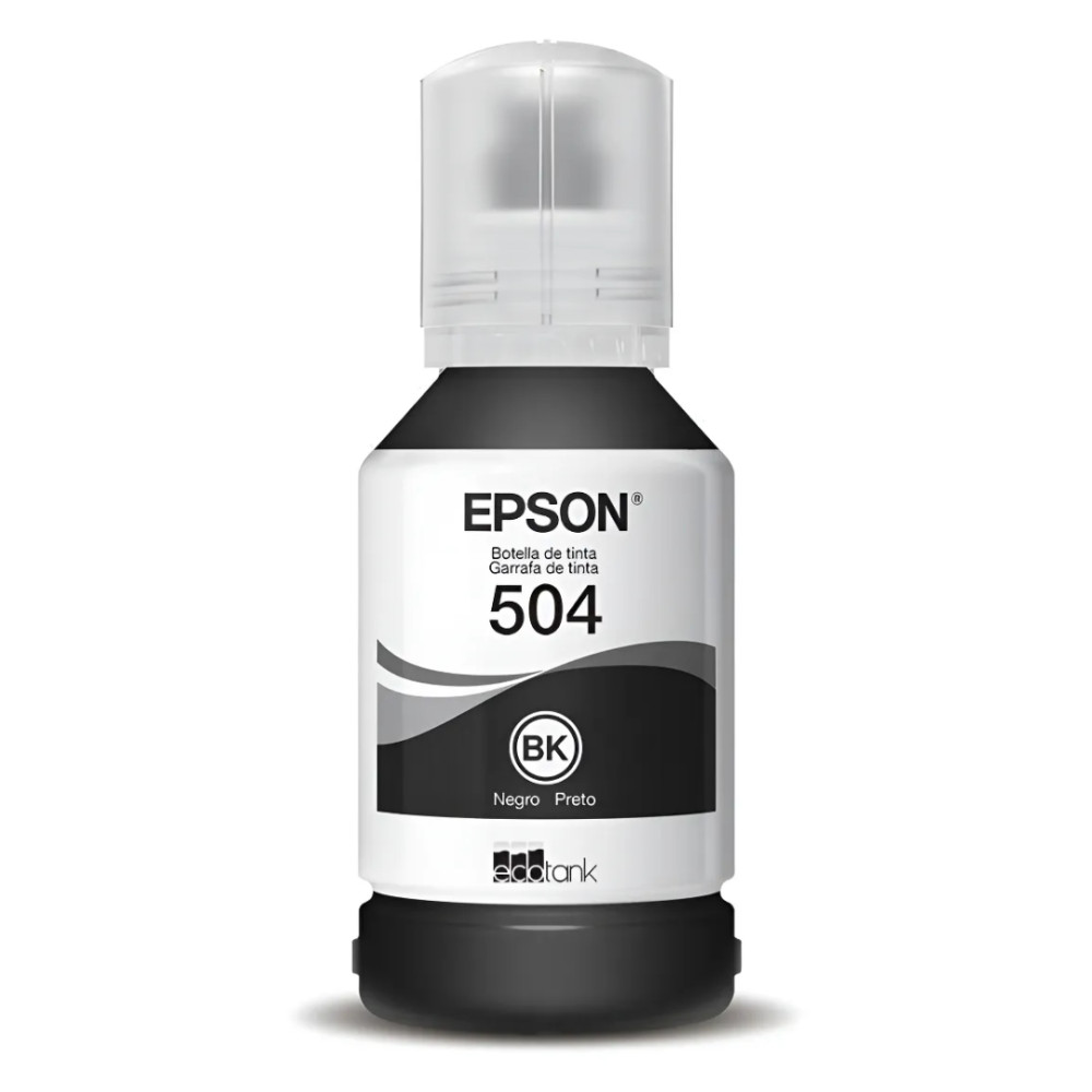 Tinta Epson EcoTank 504 Black T504120 Negro