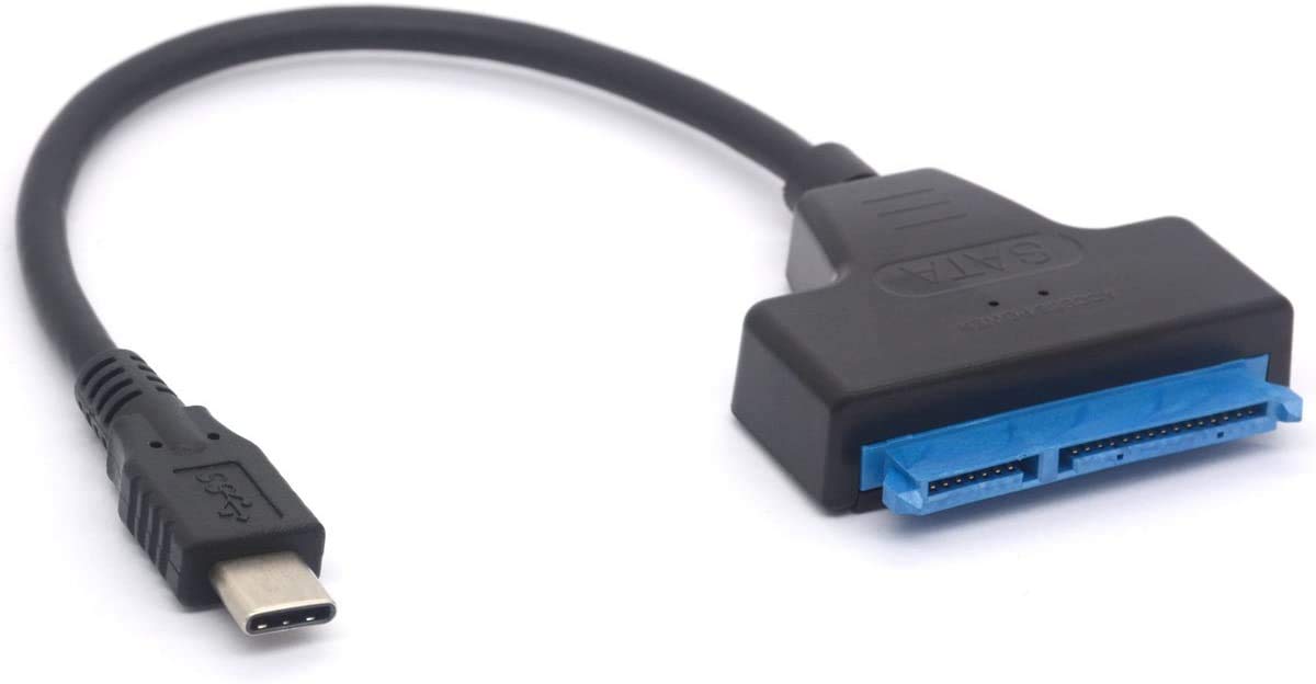 Adaptador USB Tipo C a SATA para SSD y HDD 2.5"