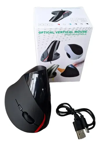 Mouse Inalámbrico Vertical Ergonómico Recargable